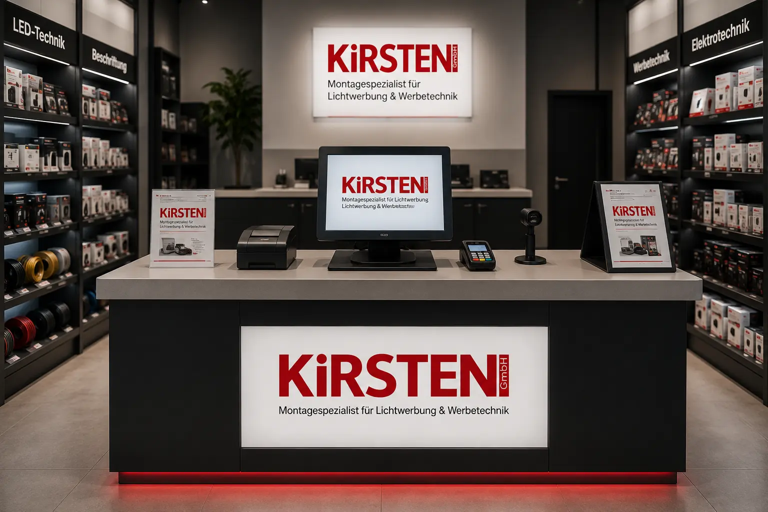 POS system installation in retail